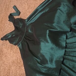 B Darlin Green High Low Dress Scoop Neck Sleeveless